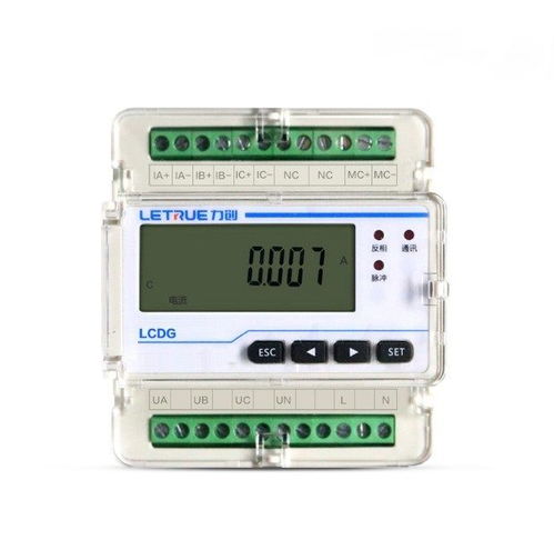 力创380V工业三相四线导轨电能测量仪表 工业用电监测与管理的智能之选